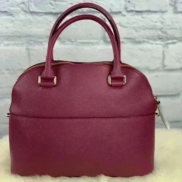 NWT KATE SPADE Carli Grove St Purple Rioja Satchel - Picture 2 of 14
